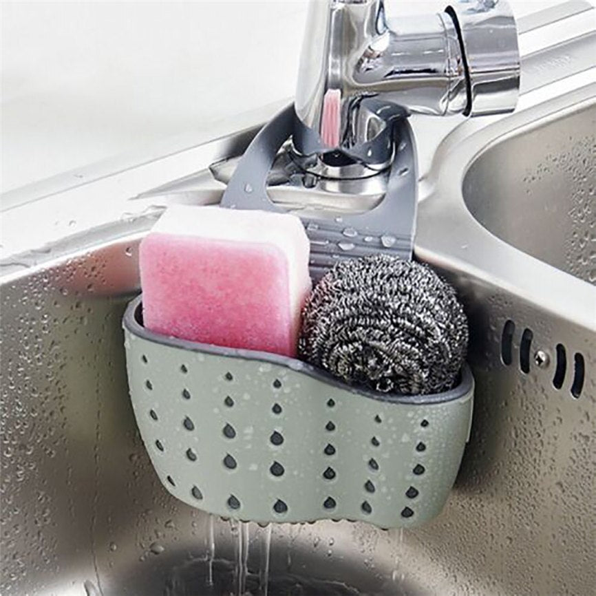 Sink Shelf Soap Sponge Drain Rack Bathroom Holder Kitchen Storage Suction Cup Kitchen Organizer Sink kitchen Accessories